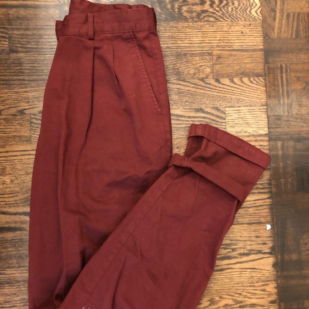 LL Bean Red Trousers